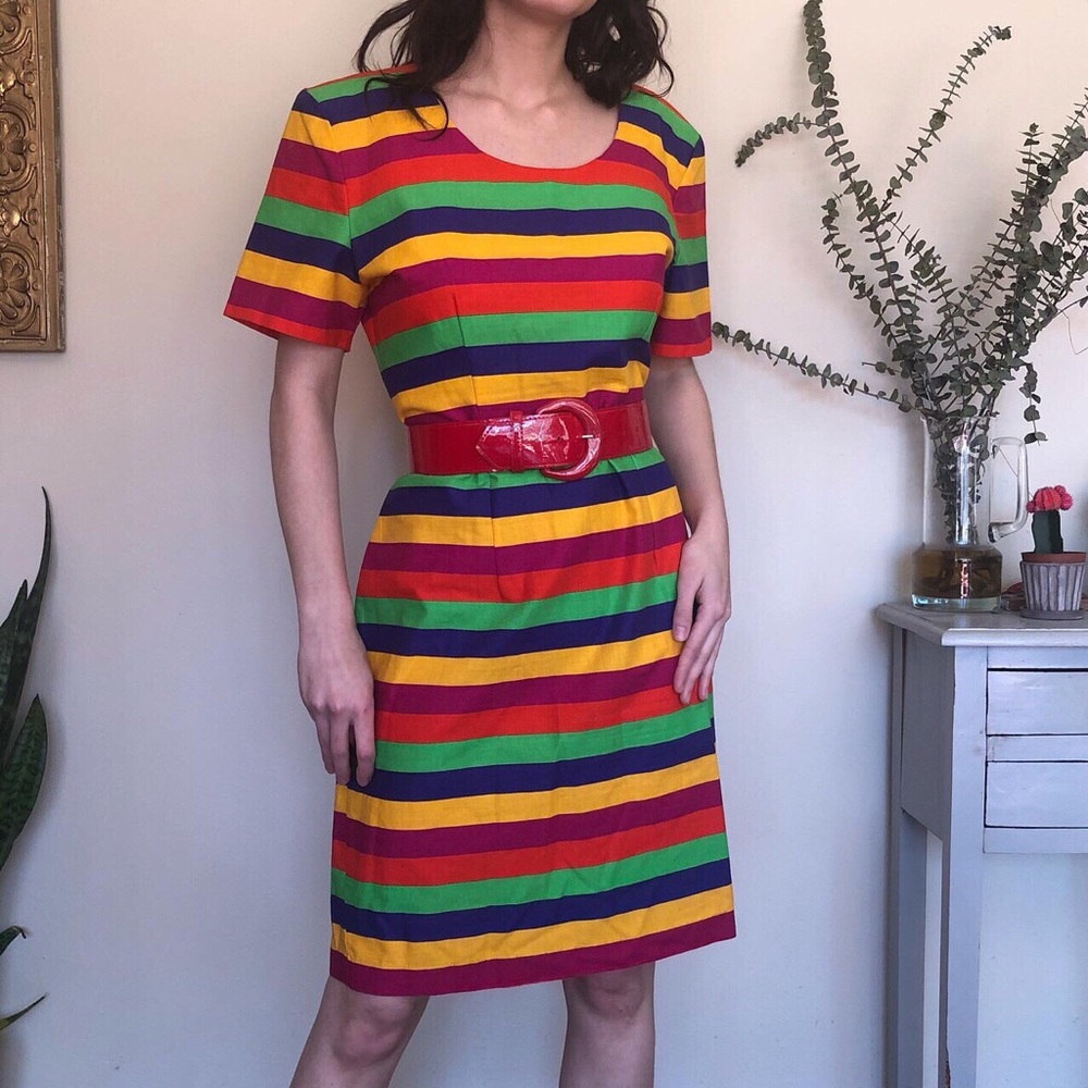 Vintage rainbow dress